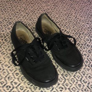Black Vans Ladies 7